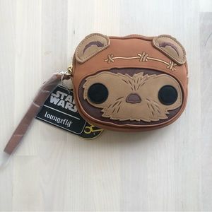 New Loungefly Star Wars Pop! By LF Wicket W. Warrick Head Wristlet